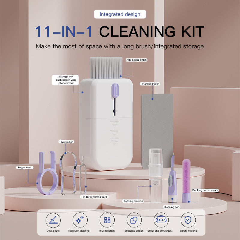 Multifunctional Cleaning Kit for PC, Computer Keyboard, Phone and Earphone